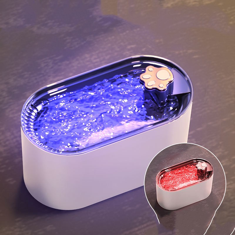 Fuente de Agua Automática Ultra Silenciosa 3L para Gatos y Perros – Sistema Inteligente LED y Filtro